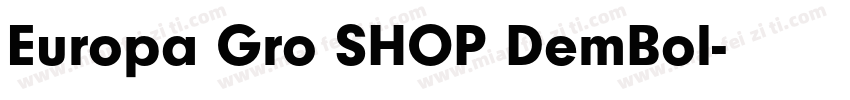 Europa Gro SHOP DemBol字体转换